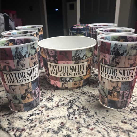 Taylor Swift The Eras Tour Multicolor Cups and Bowl Set